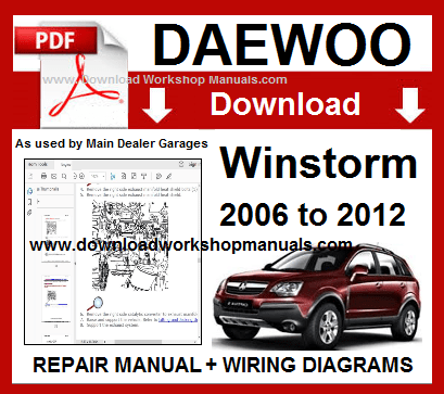 Daewoo Winstorm Workshop Service Repair Manual